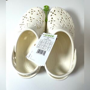 Brand New CROCS Classic Floral Cut Out